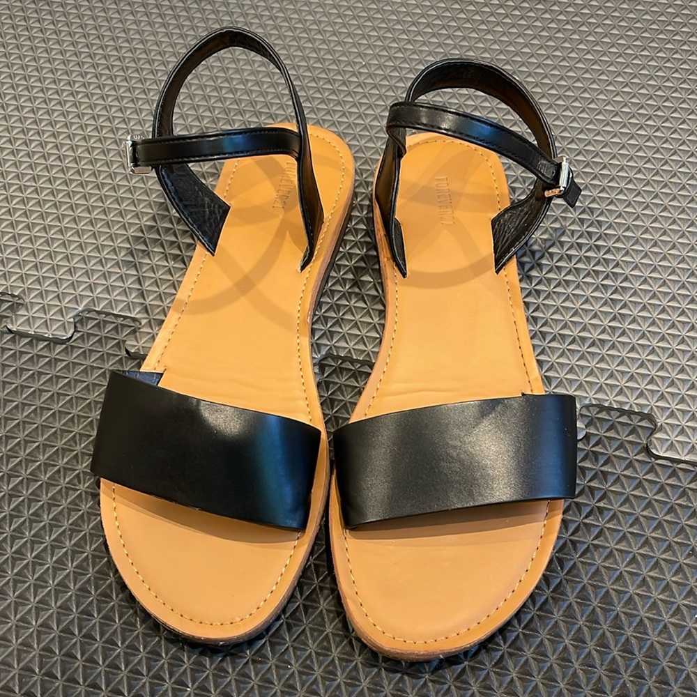 Black Ankle-Strap Sandals